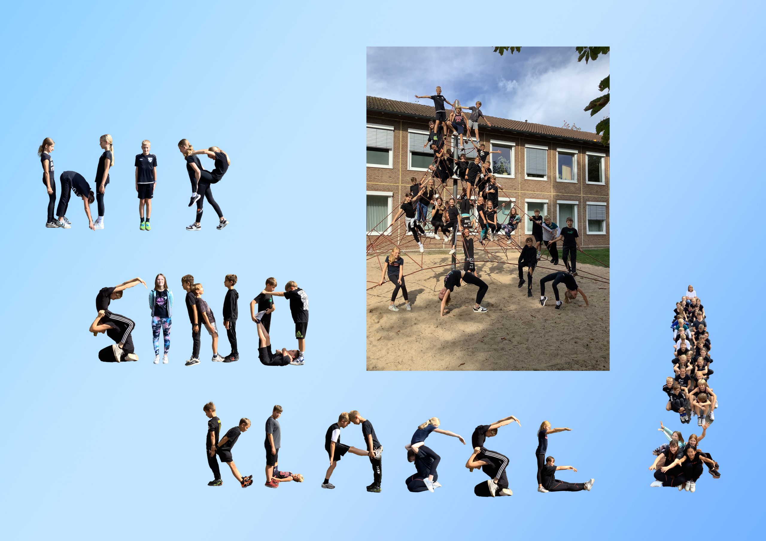 6b und 8a gewinnen den Klassenfoto-Wettbewerb!